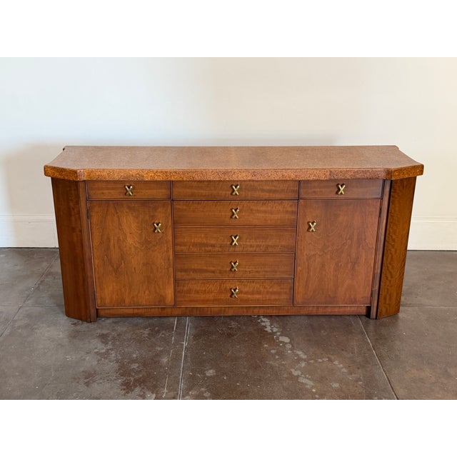 Mid-Century Modern Mid Century Paul Frankl Cork Credenza For Sale - Image 3 of 13