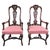 Burl Walnut Queen Anne Style Armchairs, Circa 1940 - a Pair For Sale