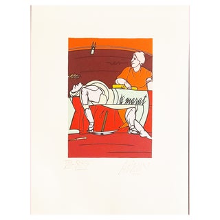 Valerio Adami, Marat, 2010, Lithograph For Sale