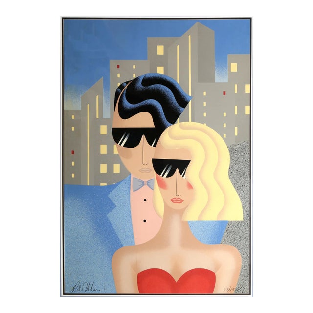 Stepping Out, Robin Morris Screenprint, Signed and Numbered in Pencil For Sale