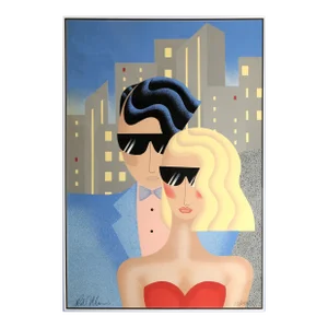 Stepping Out, Robin Morris Screenprint, Signed and Numbered in Pencil