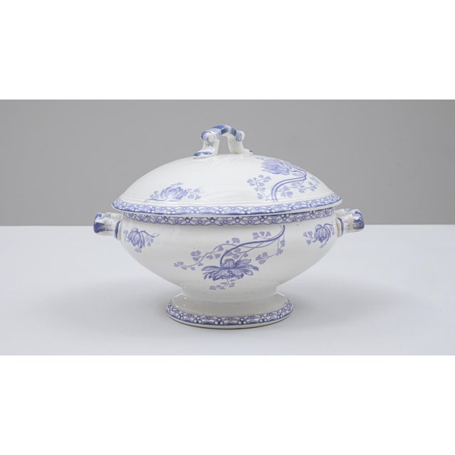 20th Century French Special Edition Porcelain Tureen With Lid For Sale - Image 11 of 18