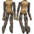 Chinese Early 20th Century Antique Chinese Gilt Carved Camphor Wood Adult Toys For Sale - Image 3 of 13