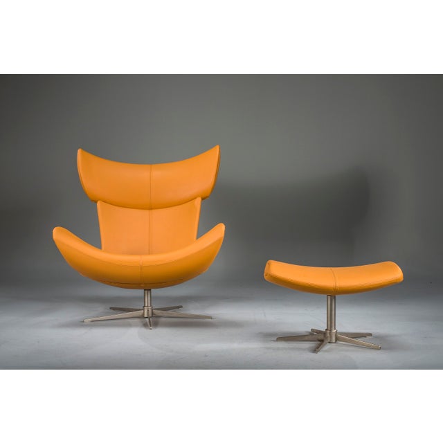 Animal Skin Set of Imola Lounge Chair and Ottoman attributed to Henrik Pedersen for BoConcept, 2000s For Sale - Image 7 of 18