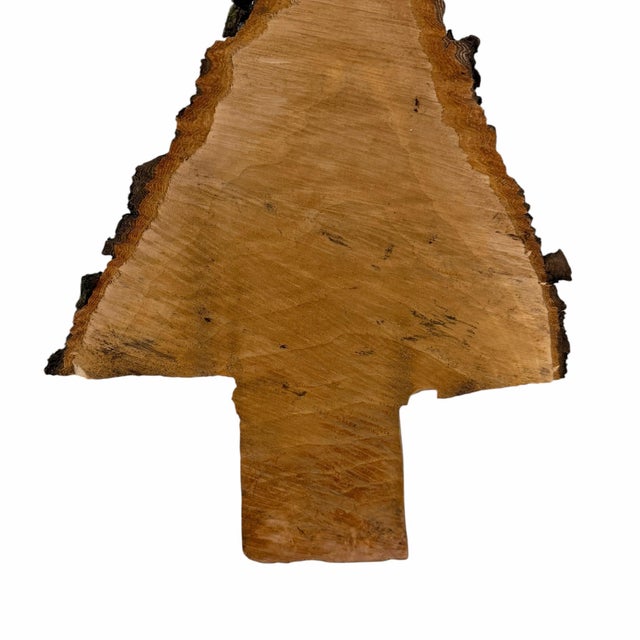 Folk Art Vintage One of a Kind Handmade Live Edge Tramp, Folk Art Tree Model For Sale - Image 3 of 8