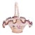 Fenton Morning Glory Humming Bird Basket, Signed For Sale