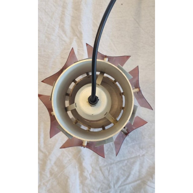 Funky Space Age Hanging Lamp attributed to Lakro, 1970s For Sale - Image 4 of 14