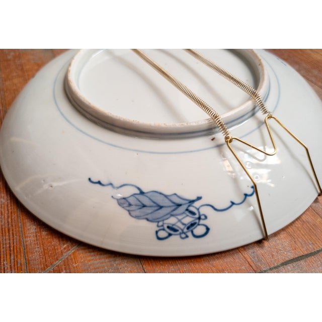 19th Century Japanese Late Edo or Meiji Period Polychrome Arita Charger For Sale - Image 9 of 11