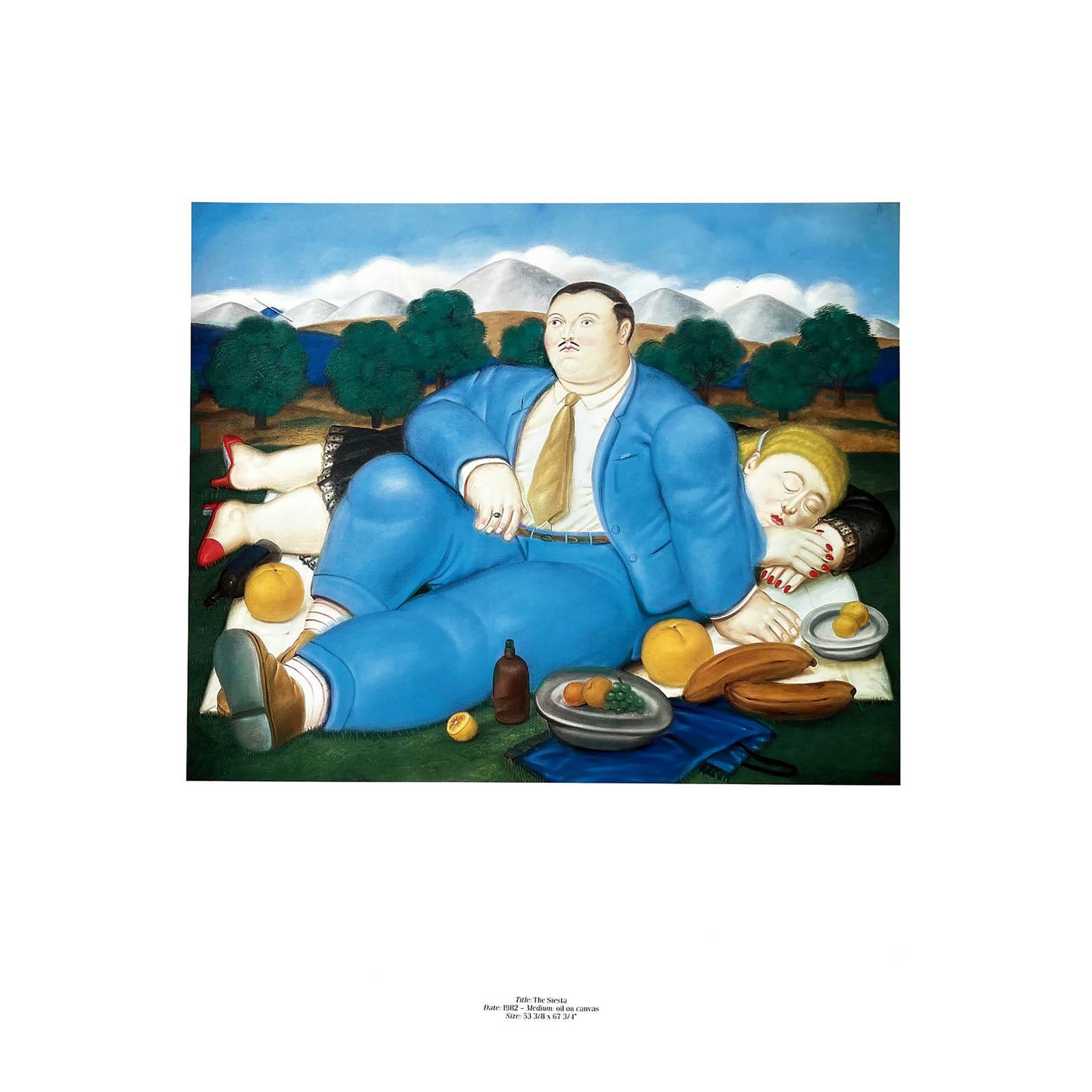 Fernando Botero 49 the Siesta 1983 | Chairish