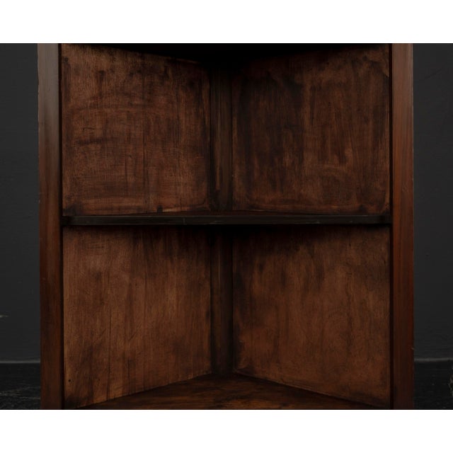Three-Tier Corner Shelf with Ornamental Kymation Molding, 1920s For Sale - Image 15 of 18