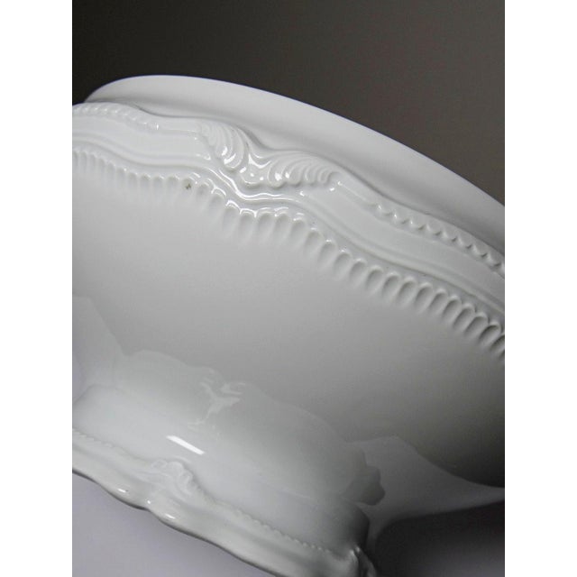 White Porcelain Soup or Vegetable Dish attributed Barnardaud for Limoges, 1950s For Sale - Image 11 of 15