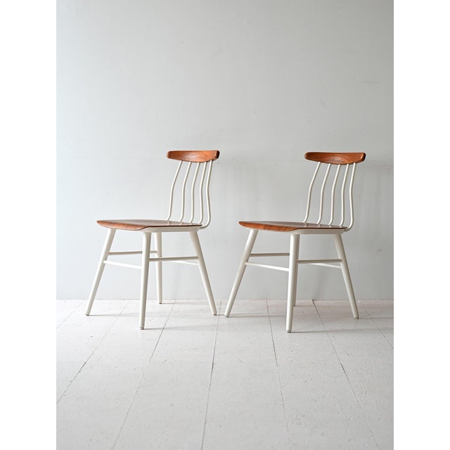 Nordic Wooden Chairs, 1960s, Set of 2 For Sale - Image 3 of 10
