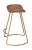 Rustic Lifestyle by JY Theo Counter Stool in Brown For Sale - Image 3 of 5