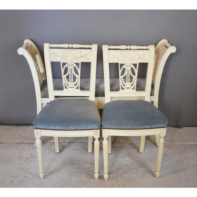 Set of Antique French Bench and Chairs For Sale - Image 11 of 17