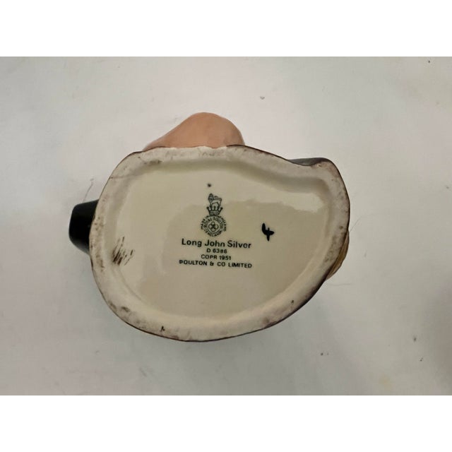 1950s 1951 Long John Silver Royal Doulton Character Pirate Jug Figure For Sale - Image 5 of 5