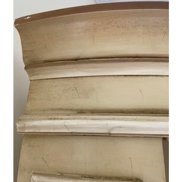 Late 20th Century Pair of Drexel Heritage Et Cetera Corner Cabinets in Cream Glaze With Hand-Painted Scrollwork For Sale - Image 10 of 12