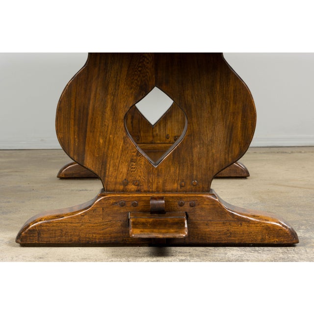 Antique French Monastery Fruitwood Farmhouse Dining Table For Sale - Image 14 of 14