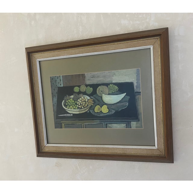1940s Cubist Still Life Gouache by Reid Fancher, 1947 For Sale - Image 5 of 12