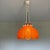 1970s Farmhouse Red Acrylic Lace Effect Hanging Light Chandelier, Ukraine, 1970s For Sale - Image 5 of 18