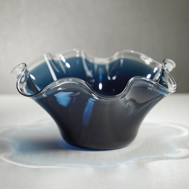 Transforming the ordinary into something extraordinary, our wave glass bowl shines in its individuality and uniqueness....