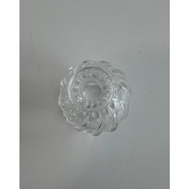 Vintage Lalique France for Nina Ricci “L’Air Du Temps” Kissing Doves Love Birds Crystal Perfume Bottle With Box For Sale - Image 9 of 12