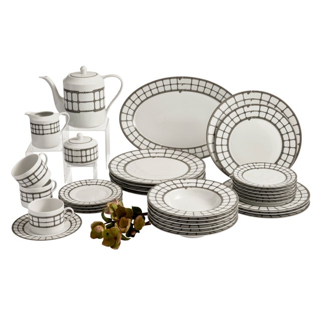 Contemporary Aryan Soup Plate Set of 4 by Nina Magon For Sale - Image 3 of 3