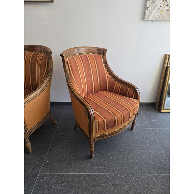 Wingback Armchairs from SE Manufacture, 1980s, Set of 2 For Sale - Image 6 of 18