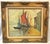 Early 20th Century Original Framed Oil Painting on Canvas 'Seaside Dock' Attributed to Louise Minert Kelly (American 1876-1945) For Sale - Image 17 of 17