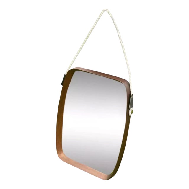 Teak Wall Mirror, 1960s For Sale