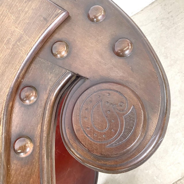 Antique Mahogany Two-Tier Kidney Table With Bobbin Turned Legs and Brass Feet For Sale - Image 9 of 12