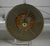 1970s Danish Modern Brushed Aluminum & Amber Glass Saucer Pendant For Sale In Chicago - Image 6 of 7