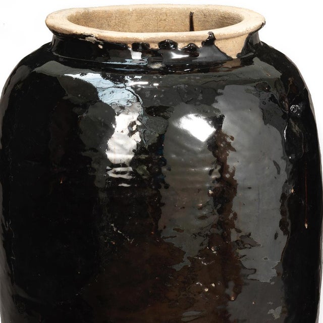 A striking piece of chinese heritage, this authentic shanxi earthenware jar dates to circa 1920 and was originally...