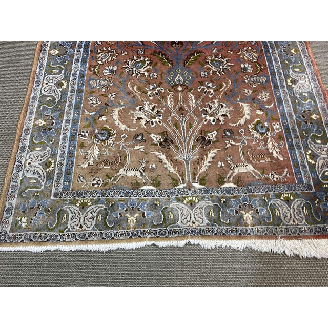 Handmade Iranian Wool Rug For Sale - Image 6 of 11