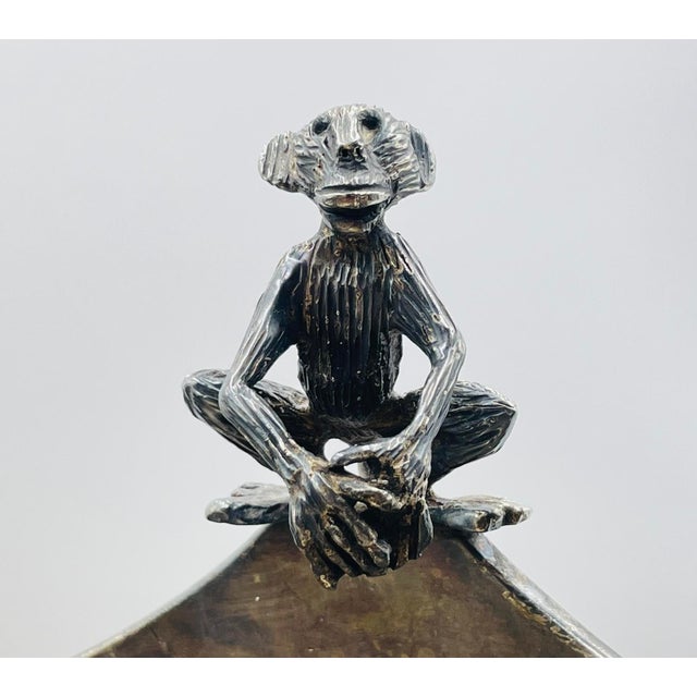 1980s Emilia Castillo, Silver-Plated "Monkey" Punch Bowl, Mexican Modernism For Sale - Image 13 of 18