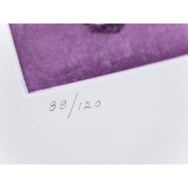 Wood Andre Masson Etching in Aquatint ~ Hand Signed - Ltd Edition 89/120 W/Frame For Sale - Image 7 of 10