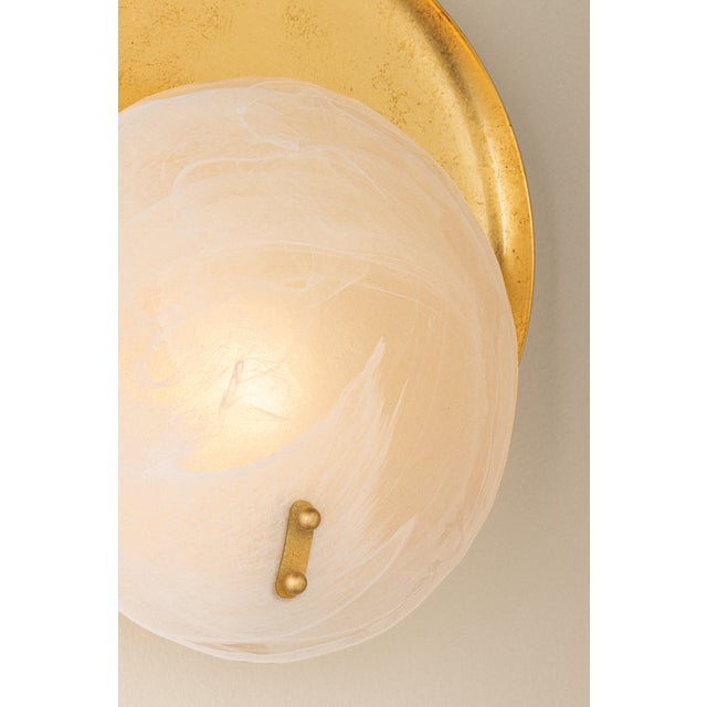 Mitzi Shanette 10.75 in. 1 Light Wall Sconce in Vintage Gold Leaf Finish For Sale - Image 10 of 11