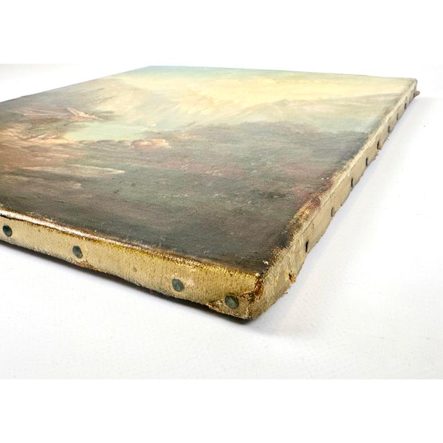 German School Artist, Mountain Landscape, Oil on Canvas, 19th Century For Sale - Image 4 of 8