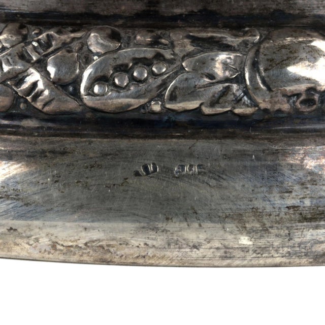 Silver Crystal Vase For Sale - Image 4 of 5