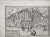 Ancient Map of Calaris - Original Etching by George Braun - Late 16th Century 16th Century For Sale