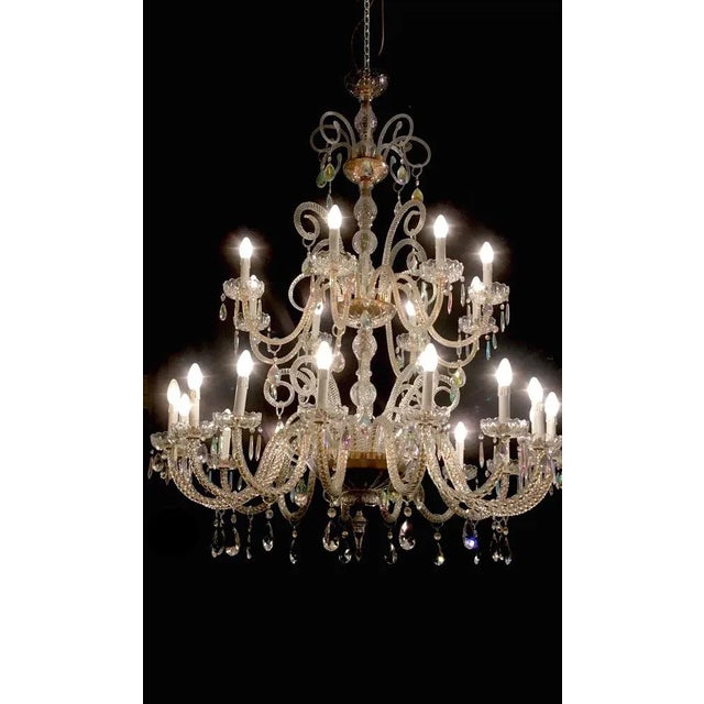 24-Light Chandelier from FG, 1980s For Sale - Image 10 of 12