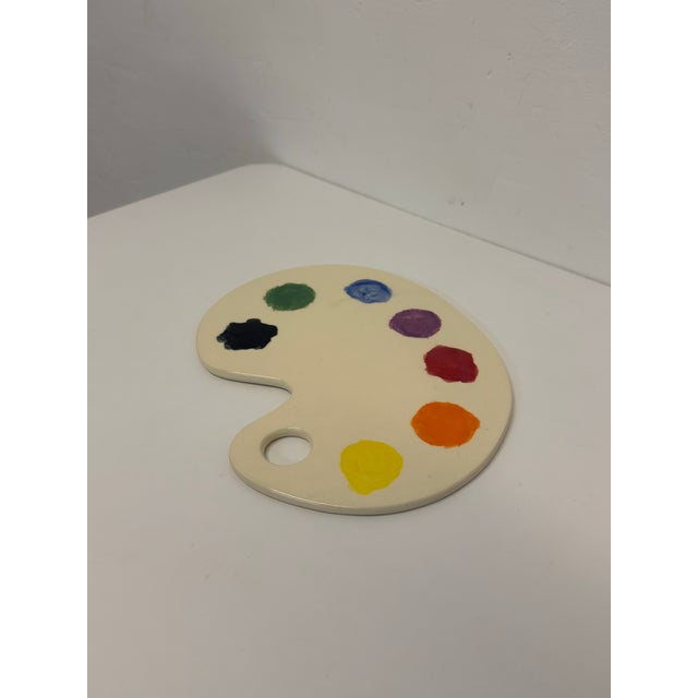Contemporary Ceramic Painters Pallet Sculpture, Signed 2019 For Sale In Miami - Image 6 of 12