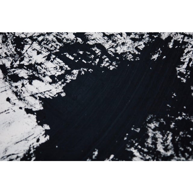 "Movement in Black and White 4" Contemporary Original Abstract Painting by Simon Findlay For Sale - Image 9 of 15