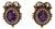 1900-1909 Victorian Amethyst & Seed Pearl Earrings, Pair For Sale