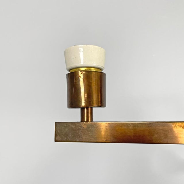 Black Art Deco Italian Brass Floor Lamp with Adjustable Arm and Dark Marble Base, 1940s For Sale - Image 8 of 18