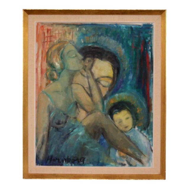 Ella Hernborg, Day Dream, 1950s, Oil on Canvas, Framed For Sale