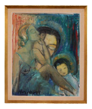 Ella Hernborg, Day Dream, 1950s, Oil on Canvas, Framed