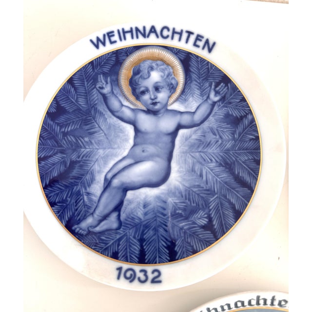 Blue Ceramic Christmas Wall Plates from Rosenthal, 1932-1943, Set of 11 For Sale - Image 8 of 18