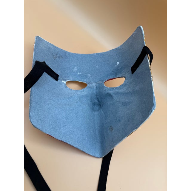 Pair of Handmade Venetian Papier-Mâché Masquerade Masks – Italian For Sale In Seattle - Image 6 of 12