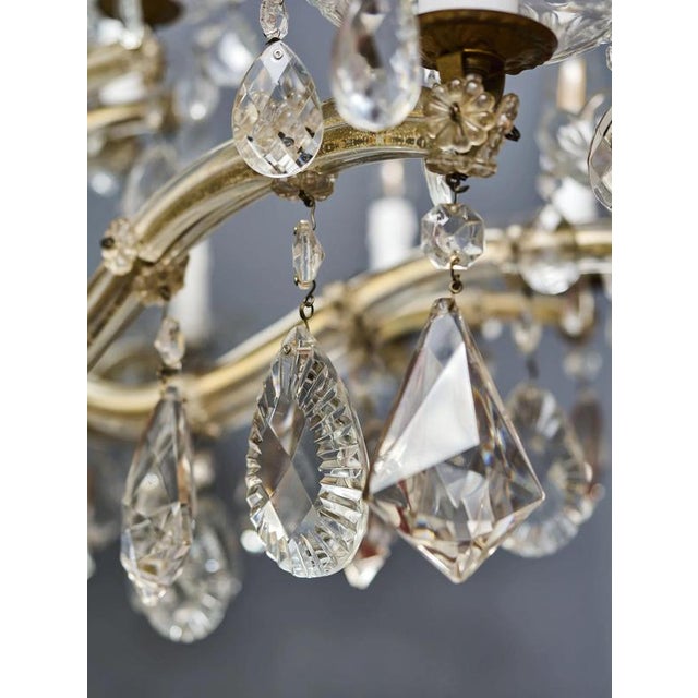 Silver Large Crystal Maria Theresa 18-Light Chandelier For Sale - Image 8 of 13