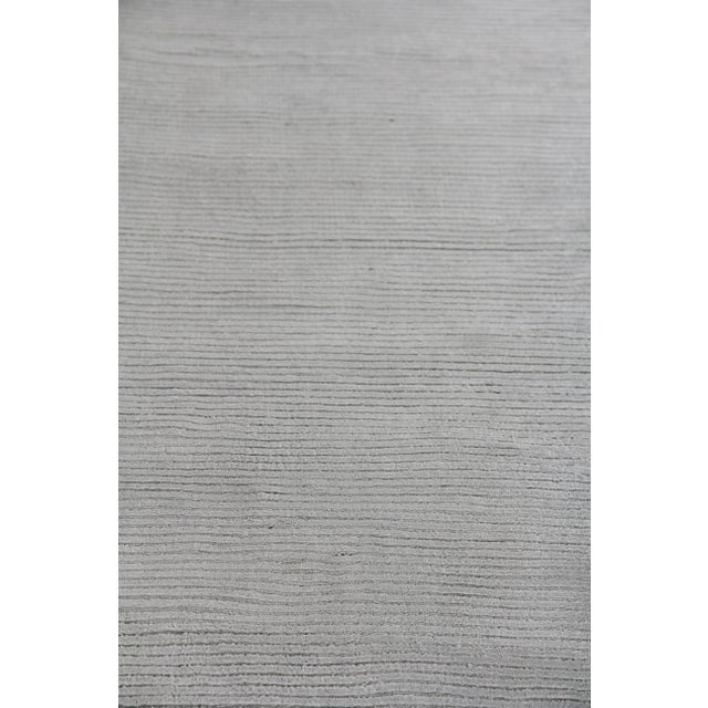Textile Exquisite Rugs Ives Hand loom Viscose Light Blue Rug-14'x18' For Sale - Image 7 of 10
